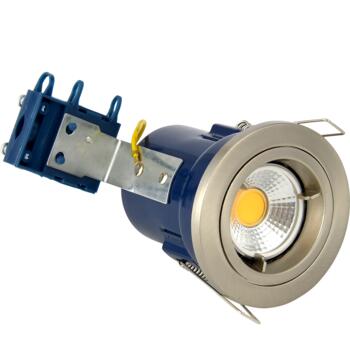 Satin Chrome Fire Rated Downlight Fixed GU10  - Fitting