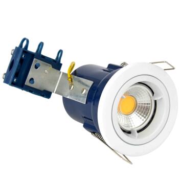 White Fire Rated Downlight Fixed GU10  - Fitting