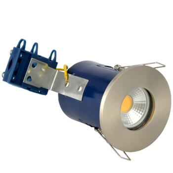  Satin Chrome Fire Rated Downlight IP65 GU10  - Fitting
