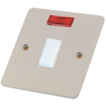 20 Amp DP Switch with White Insert - With Neon and White Insert