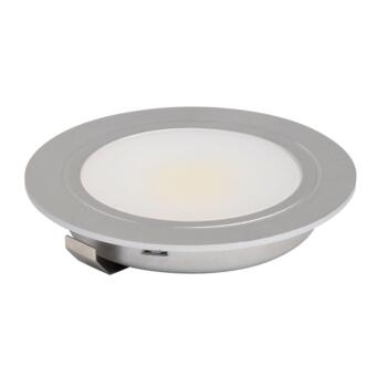 Mains Voltage Surface Triangle Downlight - Recessed downlight - warm white - aluminium