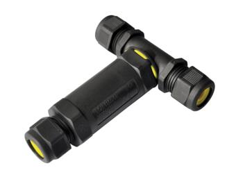 IP68 Cable Connector - 3 Pole T-Splitter Waterproof