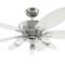 Cayuga 152 cm Indoor Ceiling Fan with Light Kit - 52" Chrome Finish
