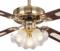 Westinghouse Monarch Trio Ceiling Fan Light -Brass - 44" Polished Brass