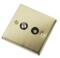 Polished Brass Satellite & TV Socket - Co-ax Out - With Black Interior
