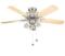 Fantasia Gemini Ceiling Fan - Stainless Steel - 42" (1070mm) With Lights