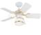 Westinghouse Princess Radiance Ceiling Fan - White - 30" White and Polished Brass