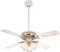 Westinghouse Monarch Trio Ceiling Fan Light-White - 44" White and Polished Brass
