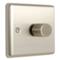 Satin Stainless Steel Dimmer Switch 400w/LED - 1 Gang 2 Way Single