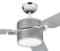 Westinghouse Trigona Ceiling Fan with Light - 48" Silver and Black Finish