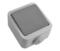 IP44 Outdoor Switch - 1 Gang Single - Grey