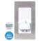 Electric Toothbrush Wall Charger With Shaver Socke - Brushed Steel trim for single wall charger/shaver