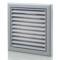 Grey Vent Grille Fixed Louvre - 4" 100mm