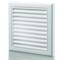 White Vent Grille Fixed Louvre	 - 6" 150mm