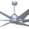 Titan Turbine Brushed Titanium Ceiling Fan 82" - Without Light