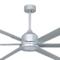 Titan Linear Brushed Titanium Ceiling Fan 84" - With Light