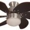 Atlanta Brushed Nickel Ceiling Fan with Light - 30" (762mm)