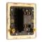 Screwless Satin Brass Toggle Light Switch - Single 1 Gang 2 Way
