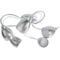 Polished Chrome 5 Light G9 Ceiling Light With Smoked Glass Shades - 5 Light