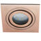 Brushed Copper IP65 Square Adjustable Downlight - Fitting