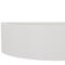 White Plaster E14 Curved Up and Down Wall Light - Paintable - 1 Light Fitting