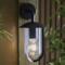 Modern Outdoor Wall Light Lantern Matt Black - Fitting
