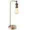 Antique Brass Industrial Table Light With Switch  - Fitting