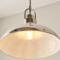 Polished Nickel Modern Industrial Style Pendant Ceiling Light - Pendant Fitting
