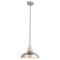 Polished Nickel Modern Industrial Style Pendant Ceiling Light - Pendant Fitting