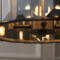Slate Grey 4 Light Ceiling Pendant with Smoked Glass - 4 Light Fitting