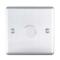 Satin Stainless Steel Dimmer Switch 400w/LED - 1 Gang 2 Way Single