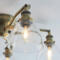 	Antique Brass Industrial Low Ceiling 5 Light - Fitting