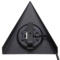 Matt Black Triangle LED CCT Under Cabinet Light 240v - Fitting