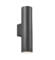 Anthracite Long Cylinder Up/Down IP44 LED GU10 Wall Light - Anthracite Long Cylinder