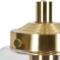 Satin Brass IP44 Glass Pendant/Semi Flush Fitting - Satin Brass