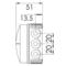 Wiska Combi Outdoor Electrical Junction Box - IP66 - Light Grey