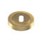 Satin Brass Lock Escutcheon - Key Cylinder Type