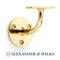 Polished Brass Lacquered Handrail Bracket - Fitting