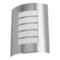Stainless Steel Louvred IP44 Wall Light  - Non-PIR 
