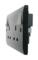 Part M 13A Switched Socket Outlet - Double Socket 2 Gang Switched