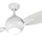 Fantasia White Propeller Ceiling Fan with Light - with 54" White Blades