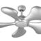 Fantasia Splash Ceiling Fan with Light - Silver 36" - 36" (910mm)