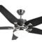 Fantasia Omega CS Brushed Nickel Ceiling Fan With Aries Light - 52" - 116332