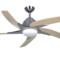 Fantasia Viper Plus 54" Ceiling Fan - Stainless St - Maple Blades & 2 x 60W G9 Halogen