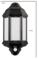 LED Outdoor Lantern - Argyll with PIR Sensor - Black 500Lm
