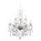 Chrome 9 Light G9 Chandelier with Glass Droplets - 9 Light Fitting