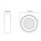 Laghetto LED Circular Cabinet Light IP44 1W 240V - Cool White