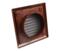 4" Inch Fixed Fan Vent Grille 100mm - Brown 