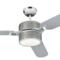 Westinghouse Trigona Ceiling Fan with Light - 48" Silver and Black Finish