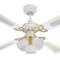Westinghouse Princess Trio Ceiling Fan Light-White - 42" White and Polished Brass